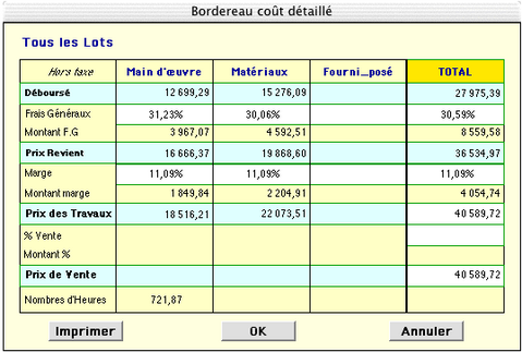 batimax batimac: bordereau de cot